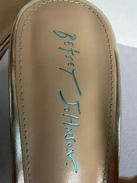 Betsey Johnson Champagne Embellished Slingback Pumps - Picture 6 of 11